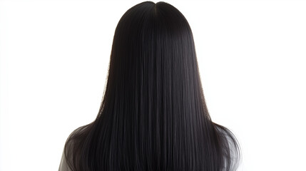 Naklejka premium long hair isolated on white