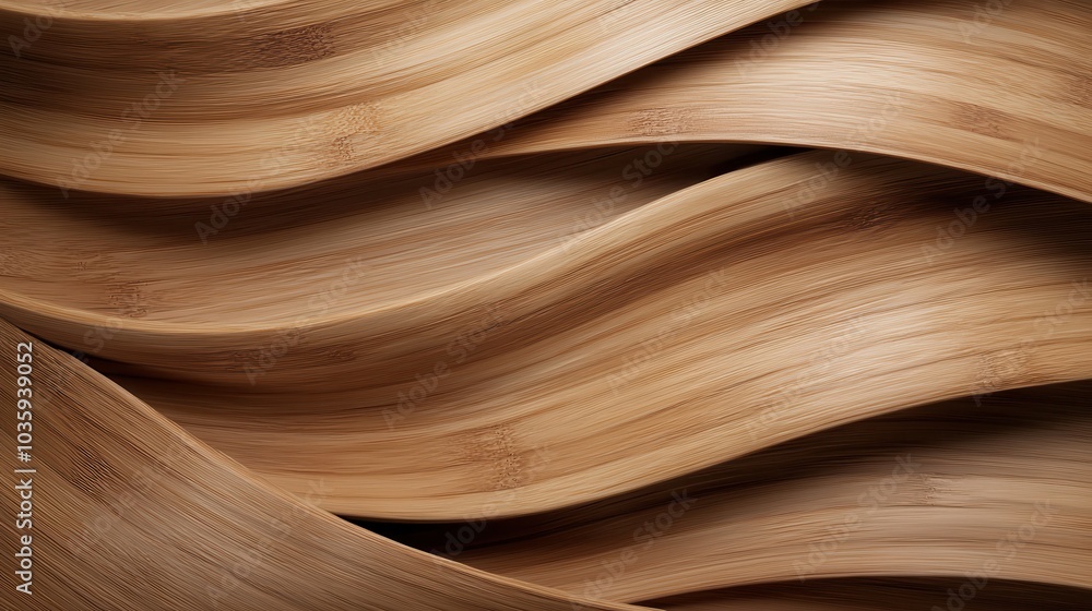 Poster this image depicts a flowing wooden texture with soft curves creating an appearance similar to gentl
