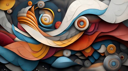 抽象的デザイン