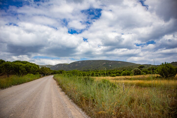 Estrada nas montanhas