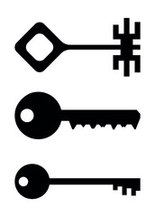 Keys. Security. Protection. Close open. Illustration