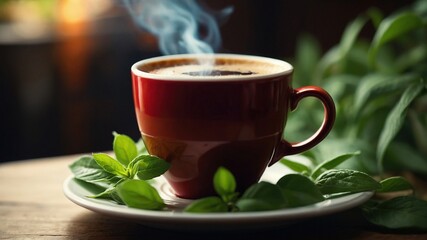 Keto Coffee Break: Stevia-Sweetened Coffee Close-Up