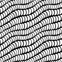 Abstract wavy pattern, black and white hand drawn lines pattern, fabric pattern