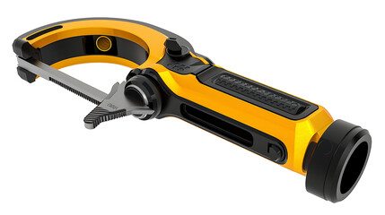 Fototapeta premium Close-up of a yellow and black tool.