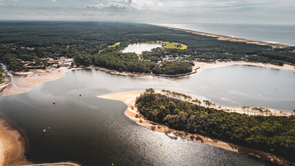Île du lac d’Albret arriere