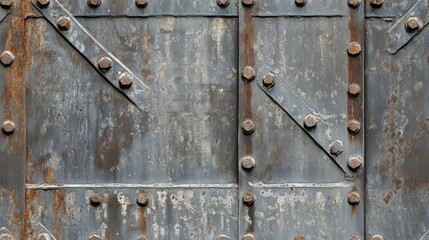 Fototapeta premium Close up of industrial metal construction