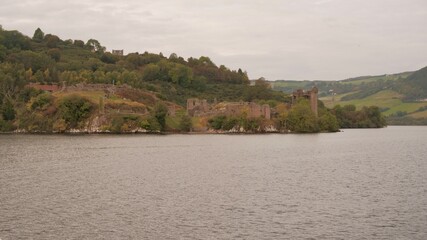 Loch Ness and mountains