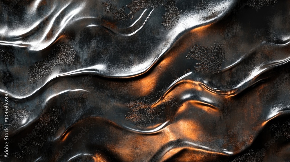 Poster 3d rendering of an abstract textured background