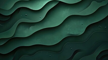 Fototapeta premium Trendy low contrast textured background in dark green for design or product use