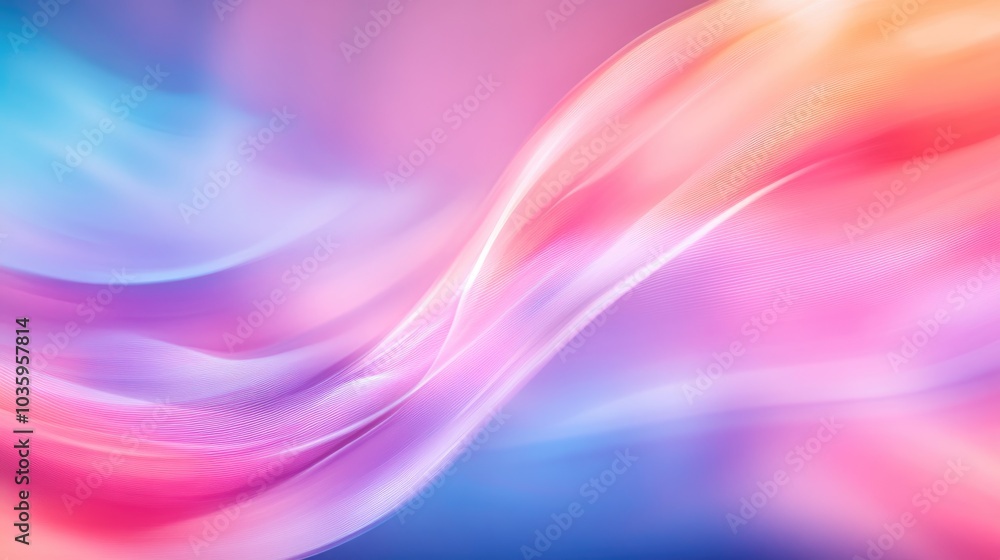 Poster abstract background featuring blurred magical light with flowing curved lines