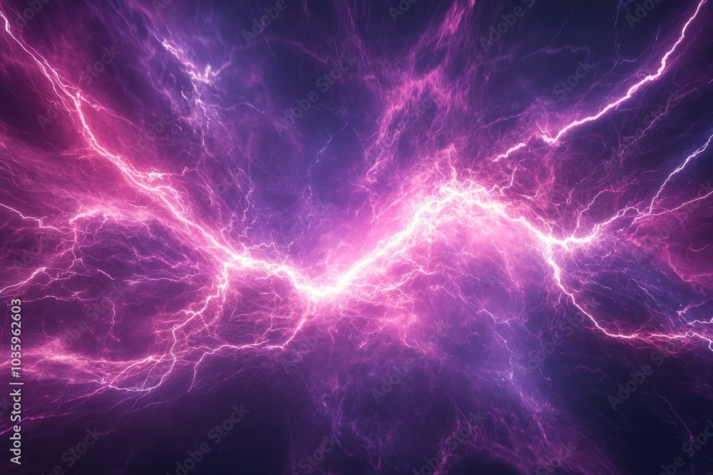 Poster dynamic abstract backdrop brimming with power and luminous strikes, illuminating the darkness for an