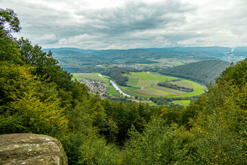 Unterwegs an der Landesgrenze zwischen Hessen und Thüringen im wunderschönen Eichsfeld zur Burg Hanstein bei Bornhagen - Thüringen - Deutschland
