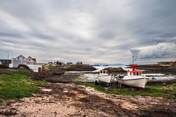 Fototapeta premium cityscape of the city of Stykkisholmur, Snaefellness Peninsula, Iceland