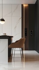 Modern Living Room with Smart Control Features