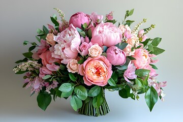 Bouquet of pink flowers 