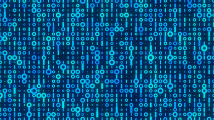 Abstract binary code background