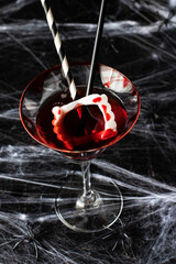 Halloween bloody cocktail Margarita