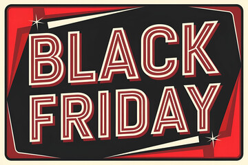 A vibrant graphic featuring "Black Friday" in bold letters, emphasizing major shopping deals and discounts.