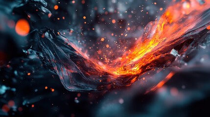 Fototapeta premium fire in the fire