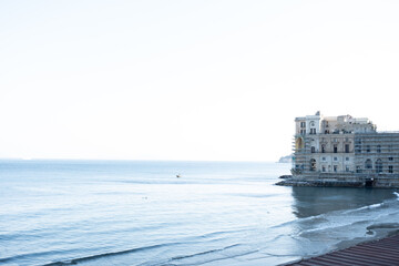ship in the sea of Napoli
