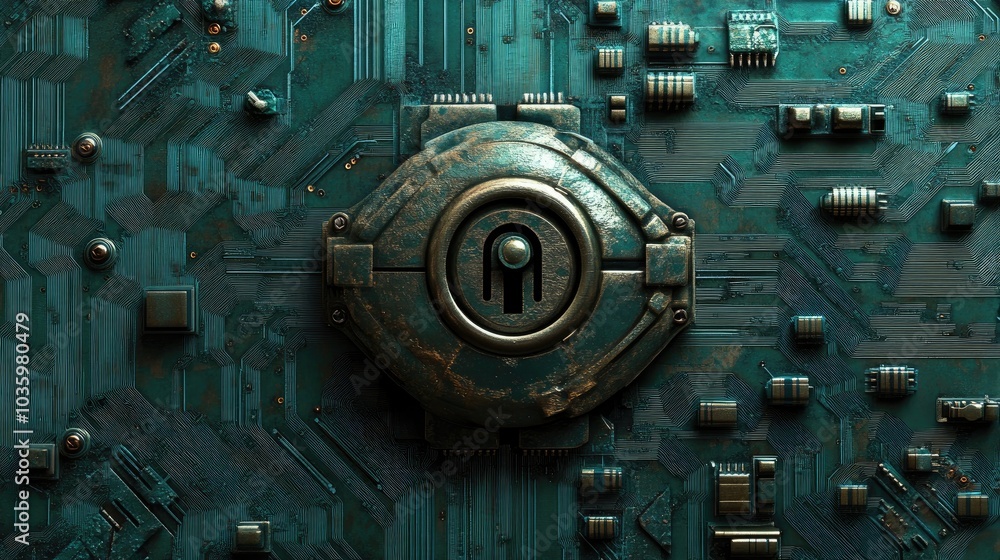 Poster circuit board and locking mechanism