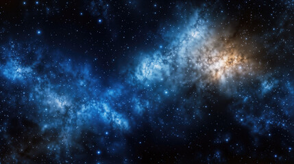 Obraz premium Star-Filled Cosmos Galaxy with Nebulae in Deep Space - Cosmic Universe and Star Concept