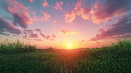 Fototapeta premium Beautiful sky at sunrise or sunset