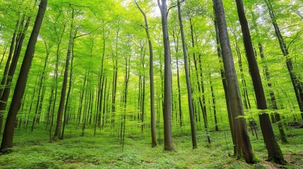 Fototapeta premium Lush Green Forest Canopy