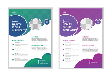 creative modern and simple madical flyer tamplate.