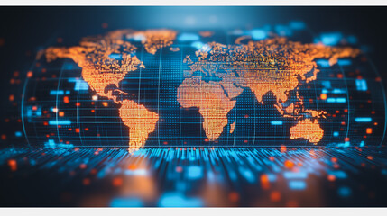 Obraz premium Abstract business smart city and charts and graphs with statistics to innovative analyze business potential and forecast future development of companies growth.