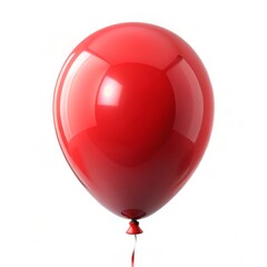 red balloon isolated on white