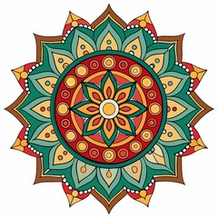 spiritual symbol round ornament