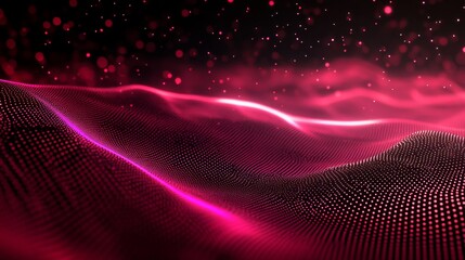 Abstract Waving Particle Technology Background, representing digital, futuristic, innovation, technology, and network.