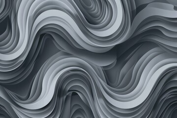 Abstract Gray and White Wavy Pattern