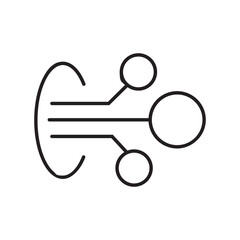 Fiber optic network cable icon