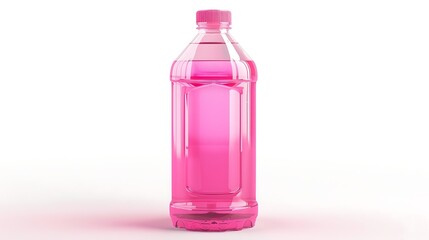 Plastic bottle of water on white background. 3D rendering.