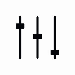 settings bars icon sign vector