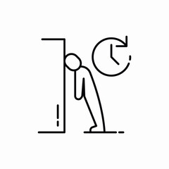 work by the hour icon sign vector