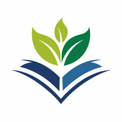 Education-logo-with-book-leaf-icon-design-art-illustration