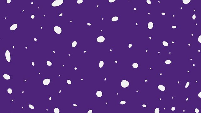 Animated polka dot pattern purple background