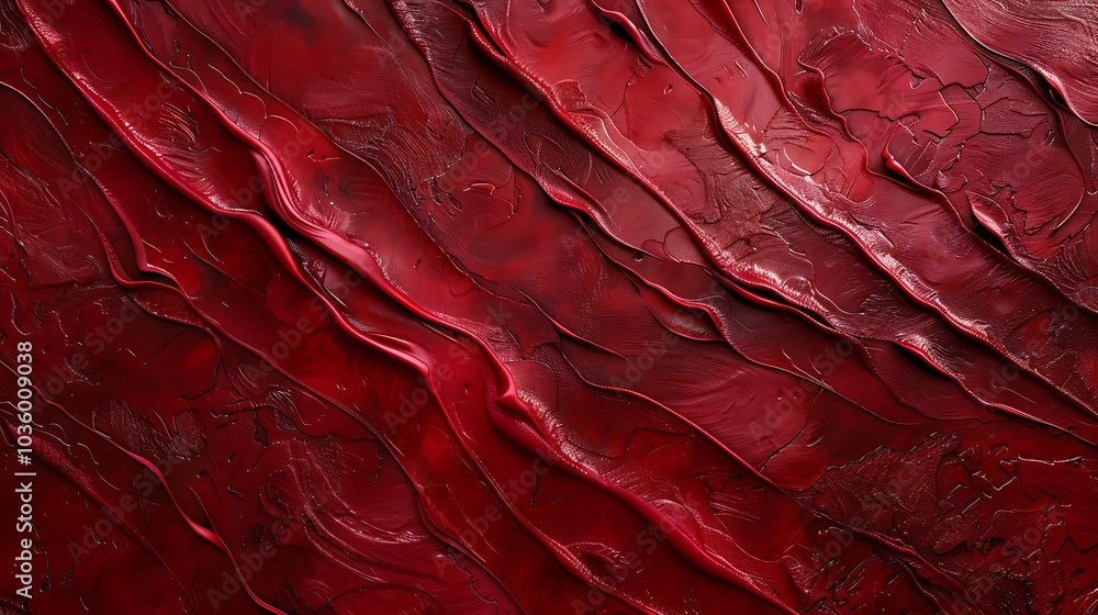 Poster abstract grunge red background with cracks and scratches. texture for design