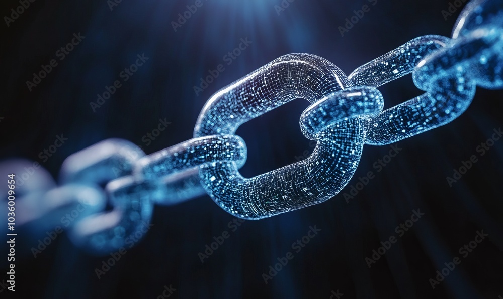 Poster internet security and data protection concept, blockchain and cybersecurity