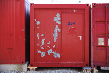 Red Rusty Container