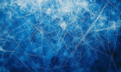 Sci-Fi Abstraction: Blue Background with Network Lines Evoking Futuristic Vibes