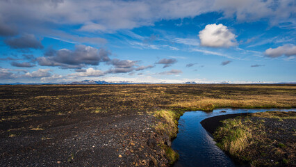 nature sceneries ai the area surrounding the village of Vik, iceland