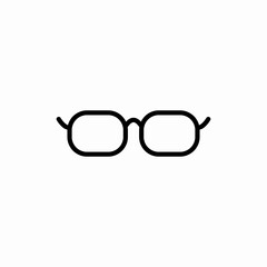 Fototapeta premium eye glasses icon sign vector