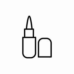 pink lip icon sign vector