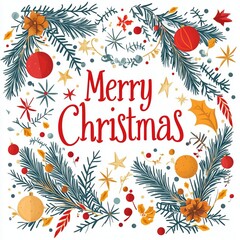 Christmas greeting card background with festivel