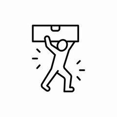 carry a load icon sign vector