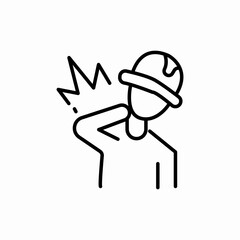 chest pain icon sign vector